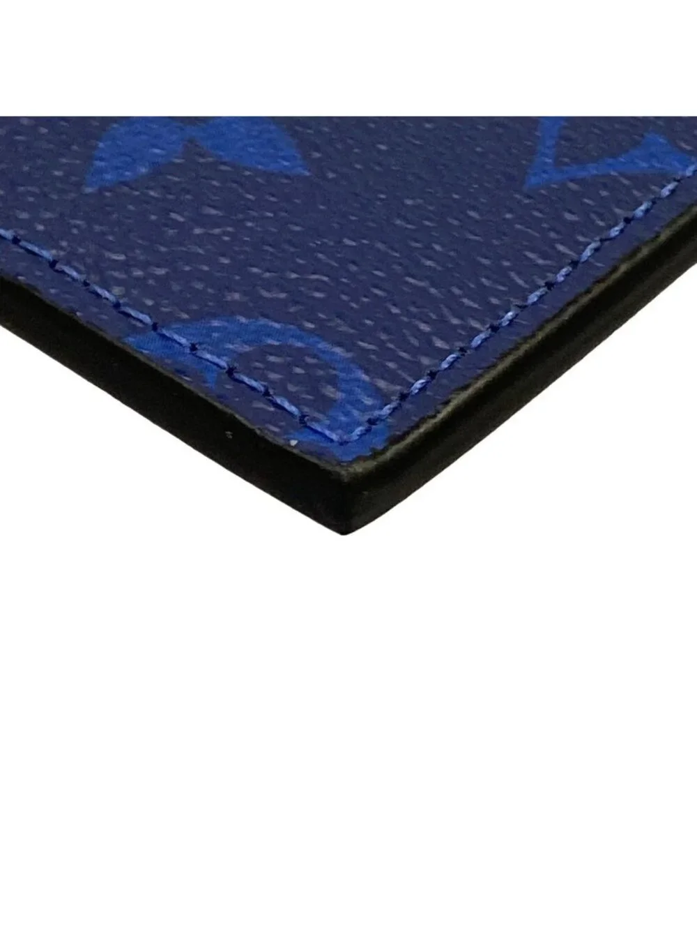 Louis Vuitton Coin Purse Taigarama Card Folder Cobalt Leather